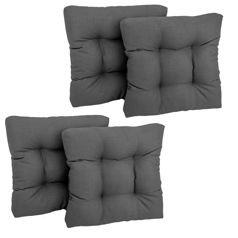 Outdoor 5'' Seat Cushion, Gray, 2, Polyester