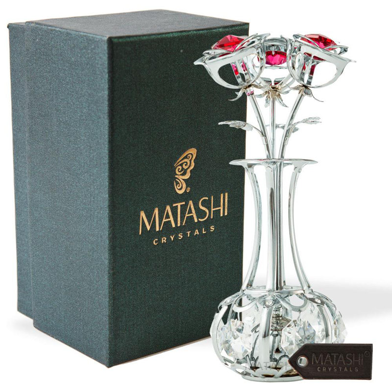 Landscape & Nature Figurines & Sculptures, Silver/Red