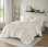 Ensemble de housse de couette grand / blanc en chenille 3 pièces Larissa
