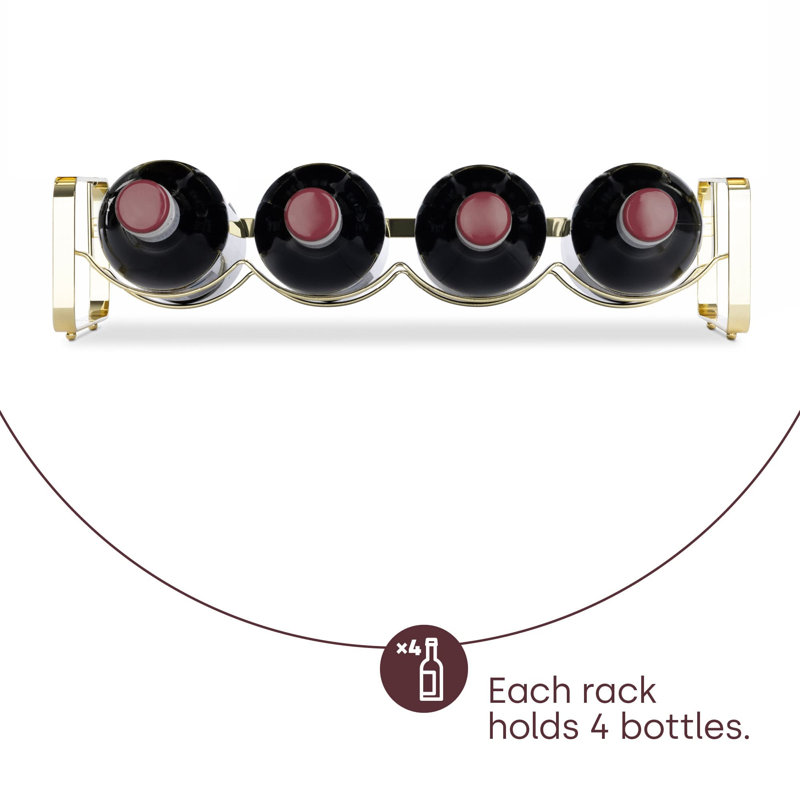 Tabletop Wine Bottle Rack Gold