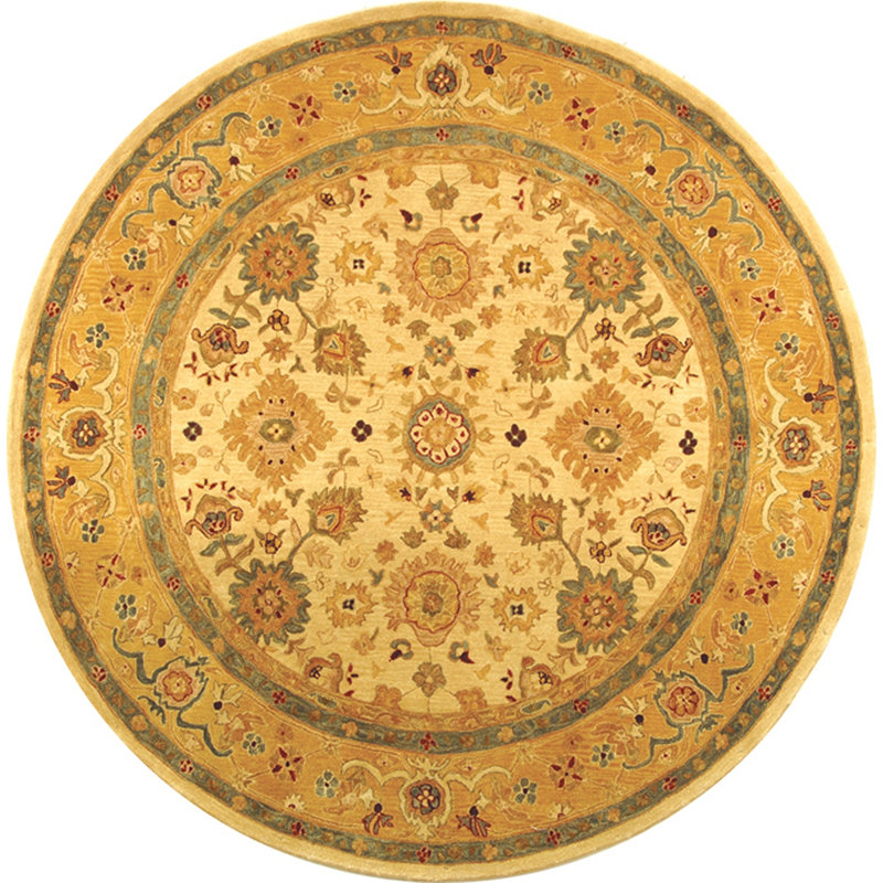 Hand Tufted Wool Pile Oriental Rug, Round 8'