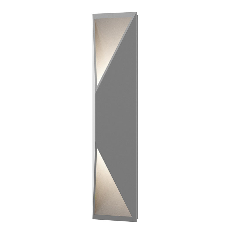 Applique murale encastrée à DEL 1 lumière, Gris texturé