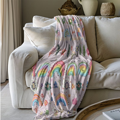 Color Burst - couverture en sherpa de qualité supérieure 1 pièce