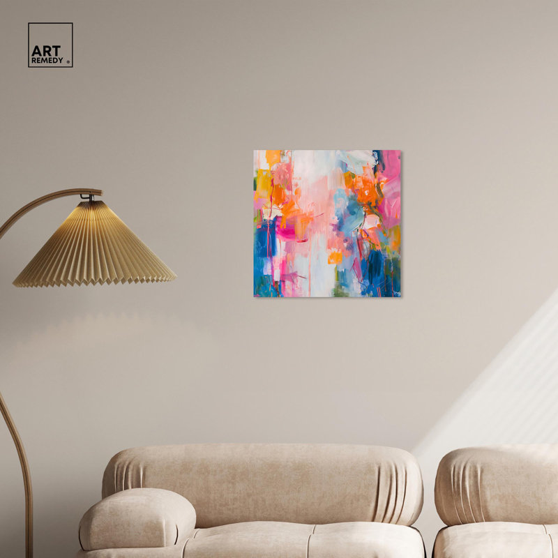 20" x 20" Modern Abstract Wrapped Canvas Art