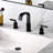 Widespread Bathroom Faucet with Drain Assembly-49376053