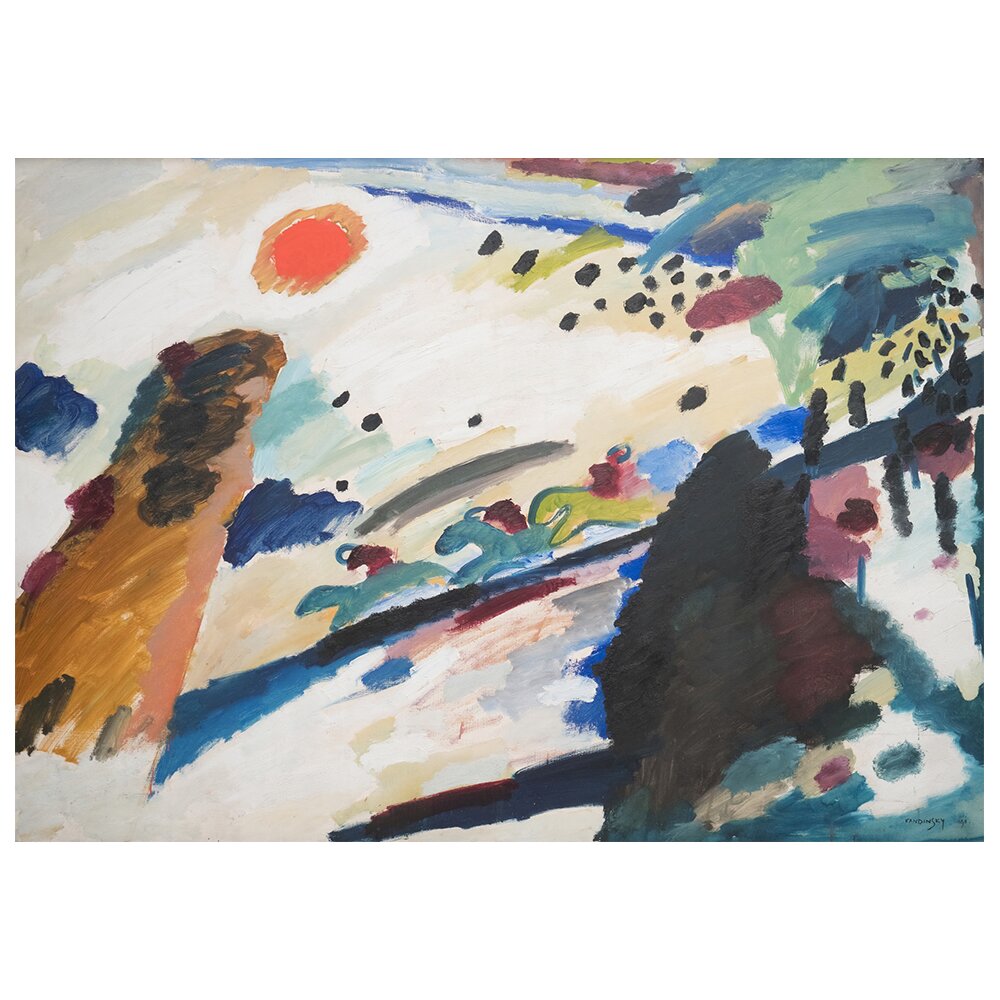 Leinwandbild Romantic Landscape von Wassily Kandinsky