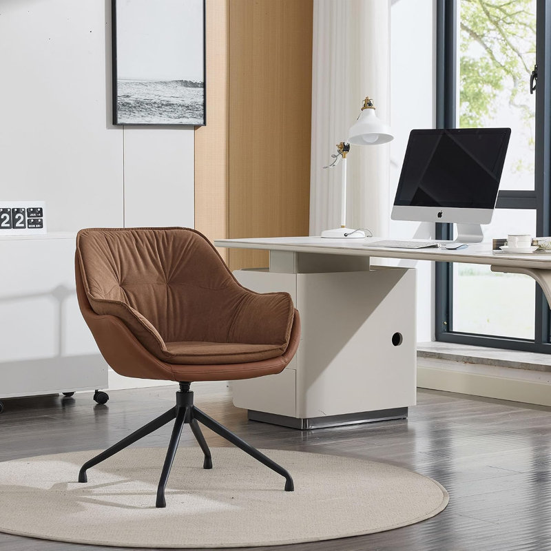 Office Chair, Brown, Brown