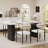Marble MDF Top Dinning Table Set for 4-6-491164624-491164626-491164638