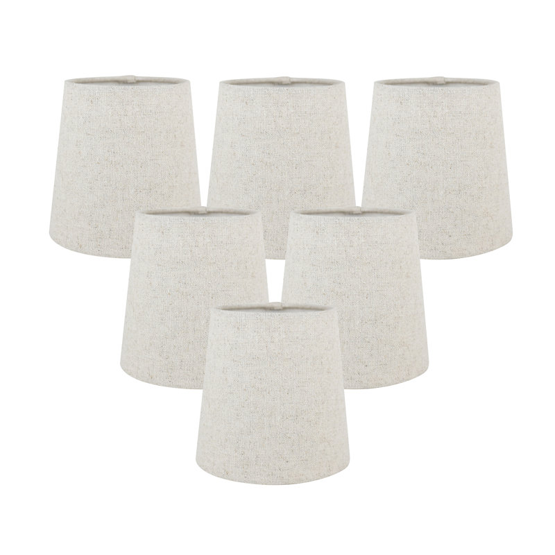 Linen Empire Lamp Shade, 5" H x 4" W x 5" D, Natural