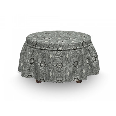 Housse pour repose-pieds motifs éclos floral