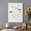 «Blush & Black Wildflowers I», toile encadrée de qualité supérieure - prête à être accrochée-1719454163-1719454166