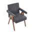 Fauteuil de salle à manger en tissu-1419810919