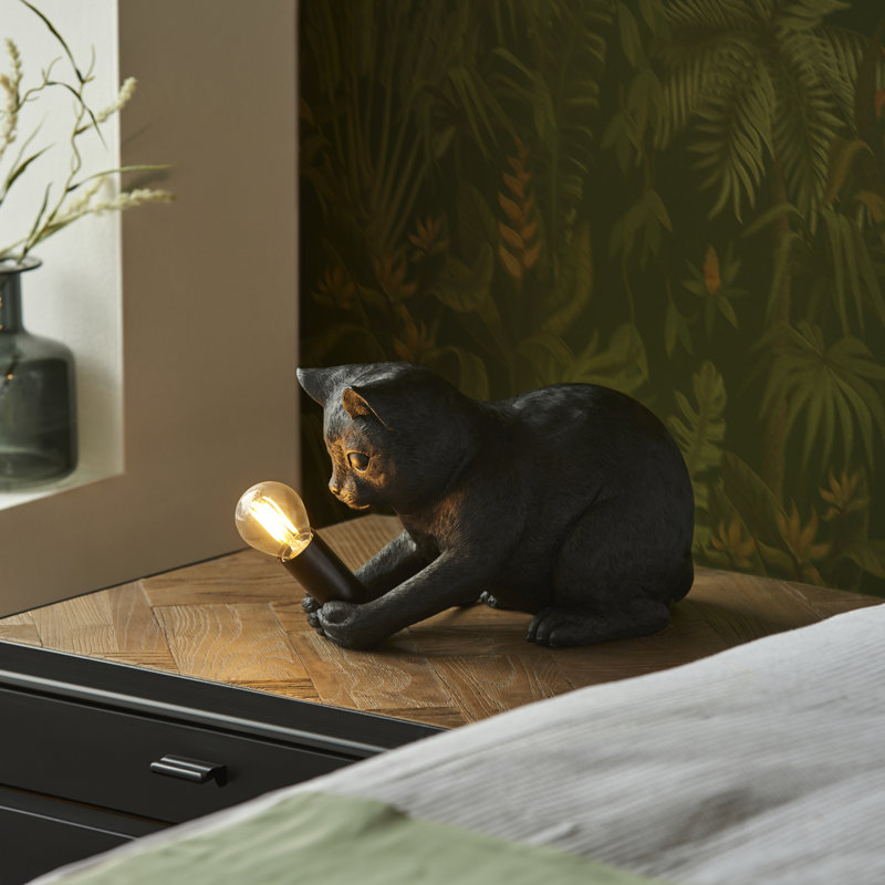 Switzer Resin Novelty Lamp, Black