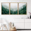 «Fog and Mist Mountain Forest Valley Nature Wilderness», reproduction sur toile 3 pièces-90847335-90847336