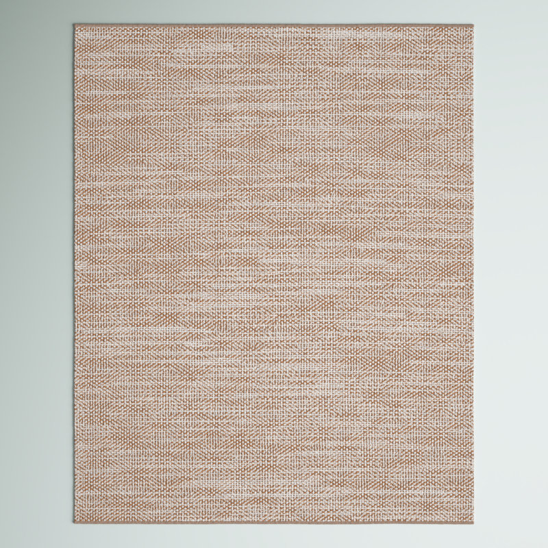 Tapis naturel / beige fait à la main Charvik, Rectangle 8 pi x 10 pi