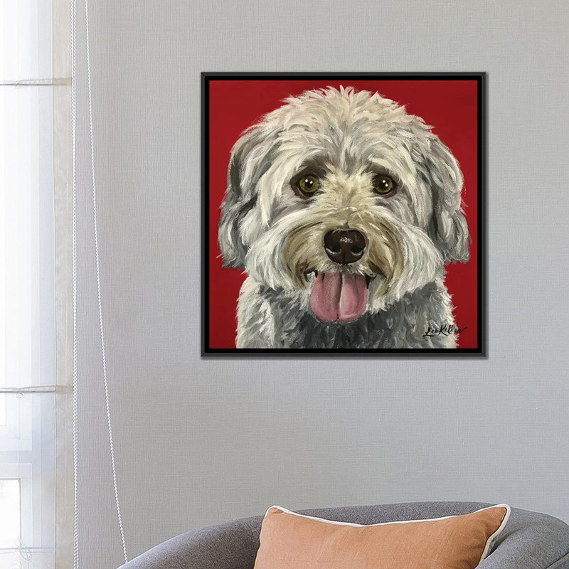 «Bentley the Havese», impression sur toile, H 18 po x l 18 po x P 1,5 po, Toile avec cadre noir