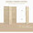 3 Panel Pegboard Display Room Divider