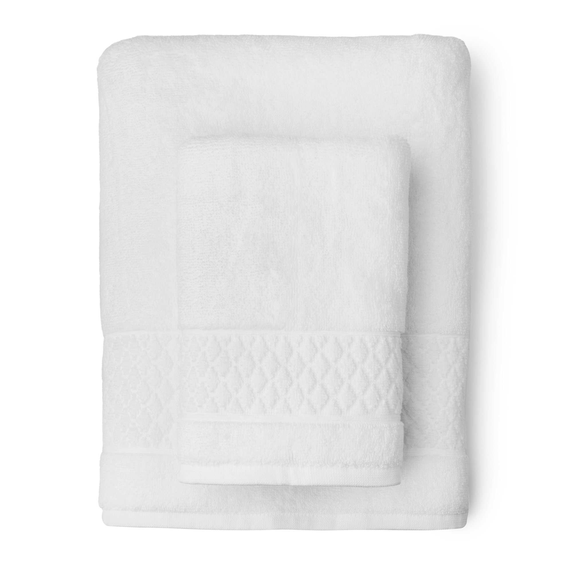 Annaleice 100% Cotton Towel Set, White