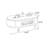 Wood Coffee Table with Four Enclosed Drawers-1788815036