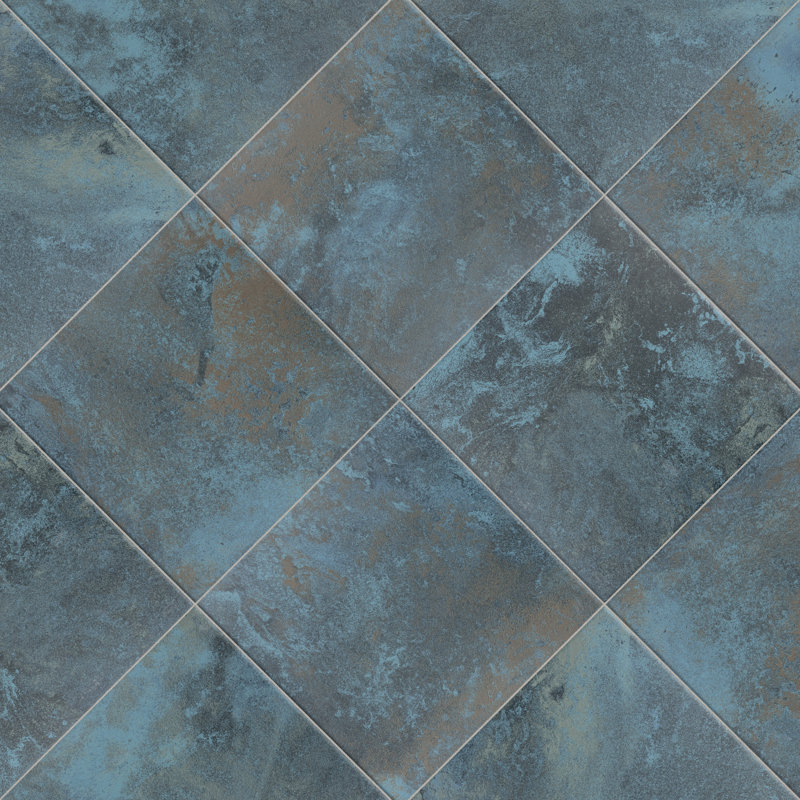 Biotech Ocean 12" x 12" Porcelain Stone Look Wall & Floor Tile, Green River