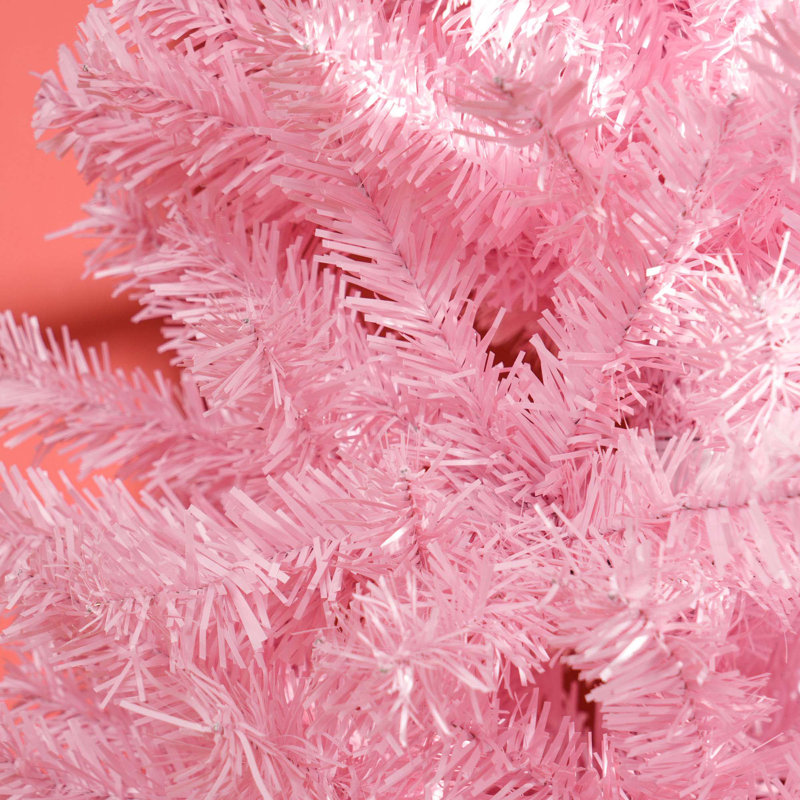 8FT Tall Unlit Slim Pencil Douglas Fir Artificial Christmas Tree With 1168 Realistic Branch Tips