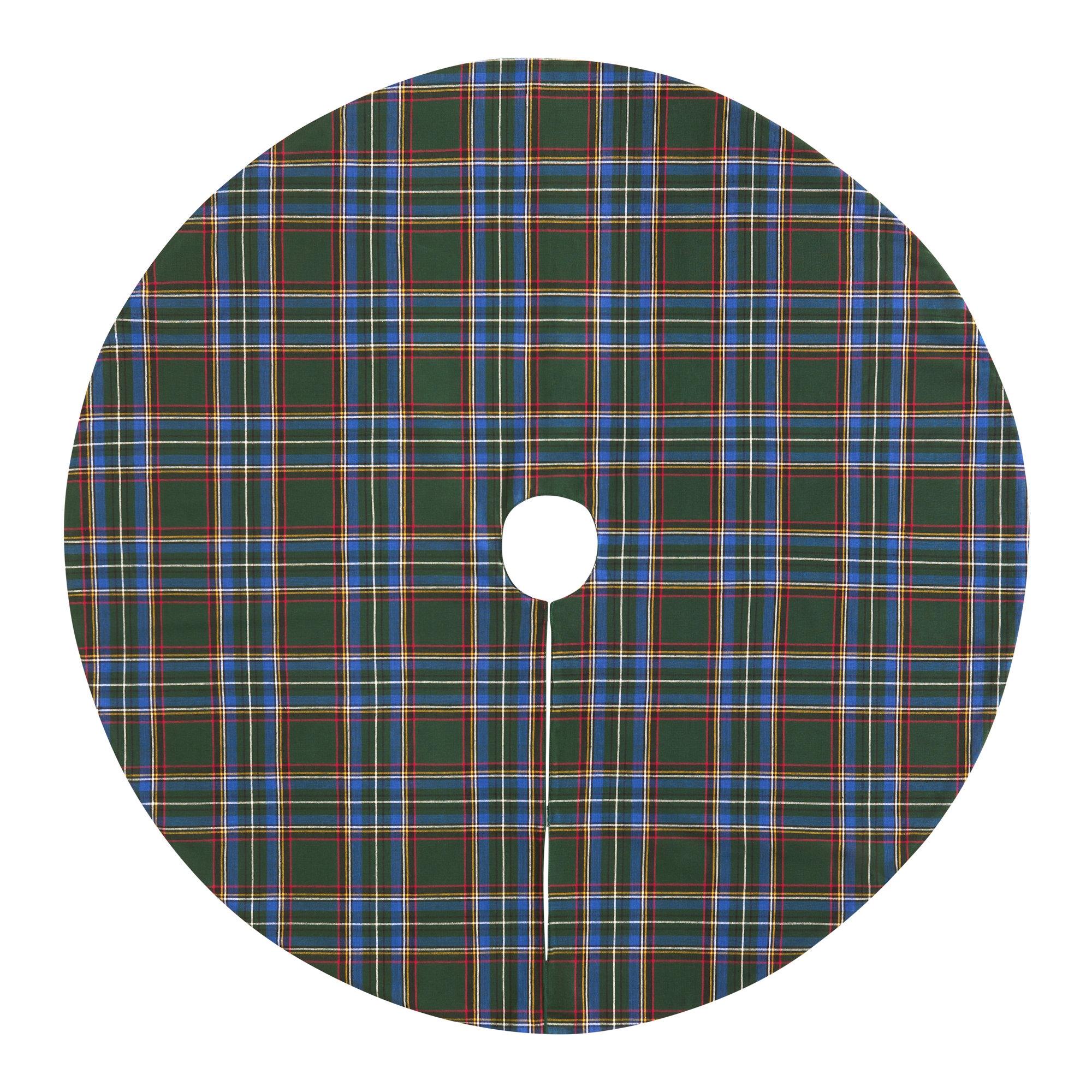 Elrene Home Fashions Stowe Tartan Plaid Christmas Tree Skirt | Wayfair