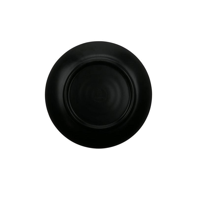 Assiette plate en mélamine GET BF-9-BK, 9,25 po, noire (ensemble de 12)