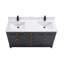 60" Finish Solid Wood Sink Vanity With 1' Artificial Stone Top-536285169-536284943