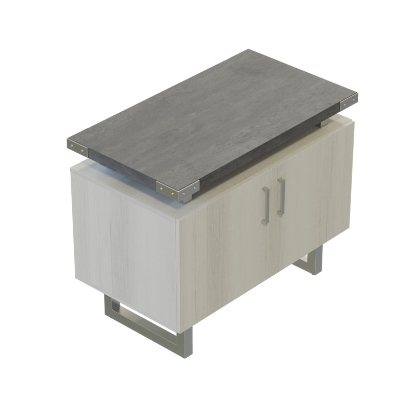 Armoire de rangement Mirella, Gris pierre
