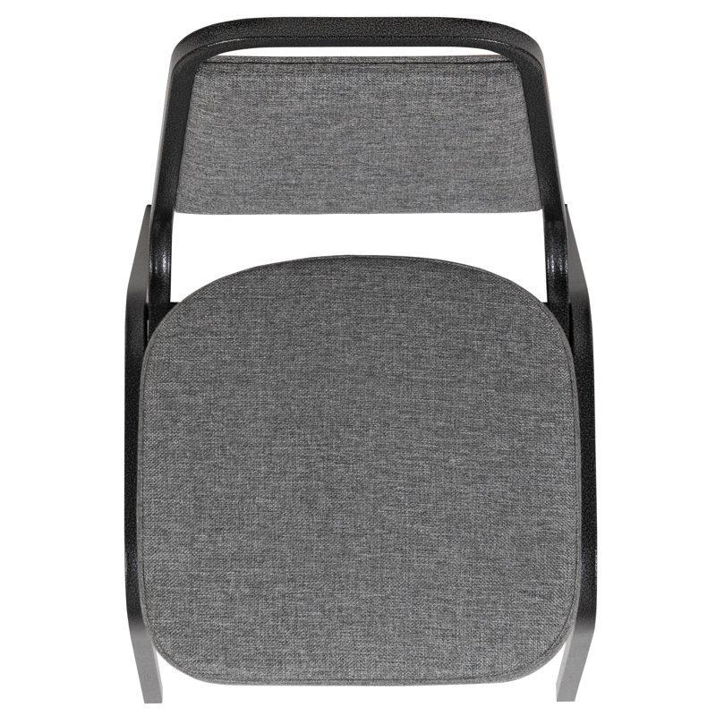 Gray Fabric and Metal Stacking Banquet Chair