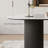 Modern Oval Writing Desk,Glossy Office Table,with Double Solid Wood Legs-695320464-677671807