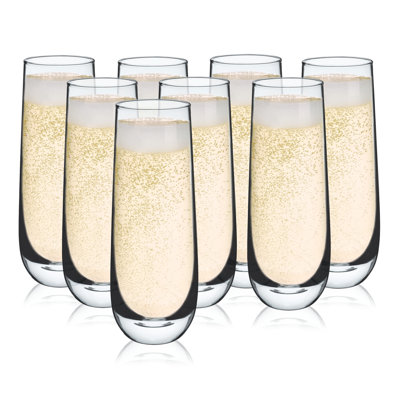 Stemless Champagne Flutes