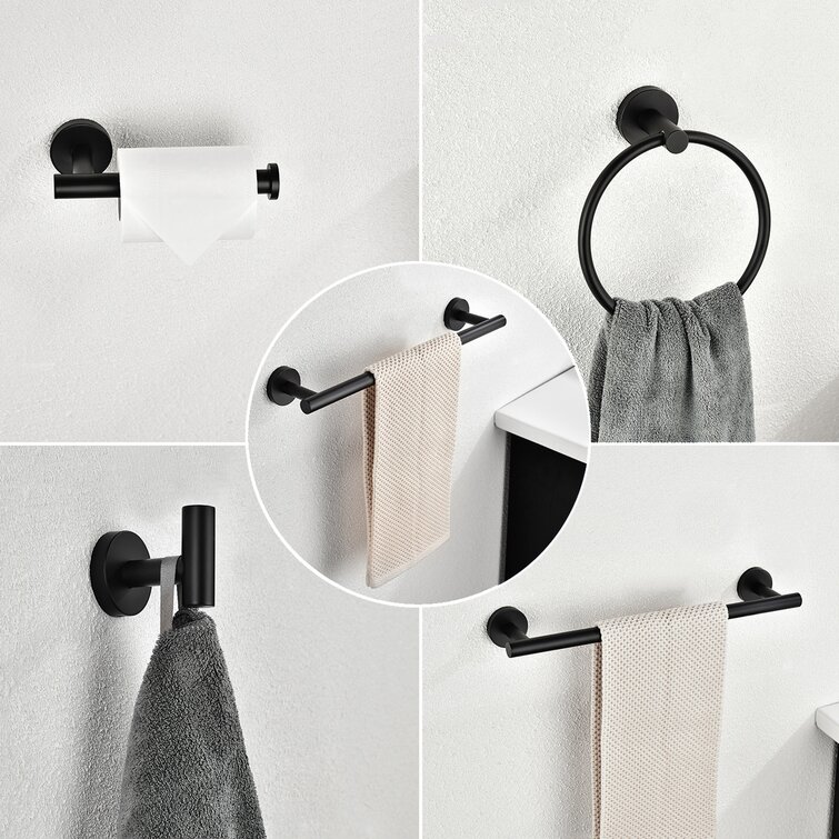 Dropship Bathroom Towel Hook Robe Hook Shower Kitchen Wall Hanging Hooks No  Drill Wall Mount SUS 304 Stainless Steel Matt Black 6 Pack to Sell Online  at a Lower Price