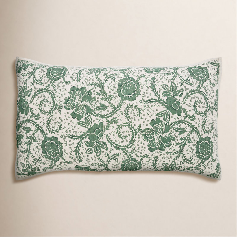 Cotton Floral Sham Set, King