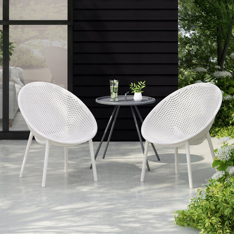 Ensemble de 2 chaises d'appoint pour l'extérieur