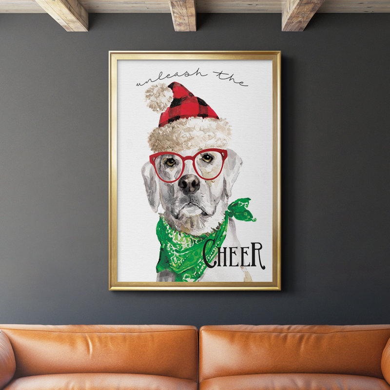 Ahjanae Unleash The Cheer, reproduction d'art encadrée, Or, H 30,5 po x l 22,5 po x P 1 po