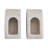 2-Piece Marble Vases/Bookends