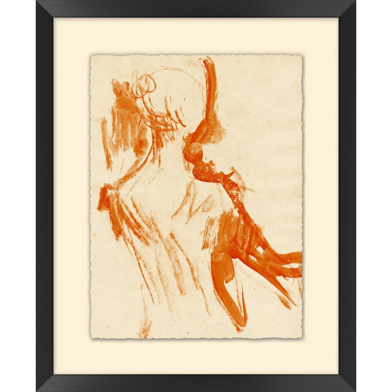 A Dancer Study 6 Framed Drawing Print