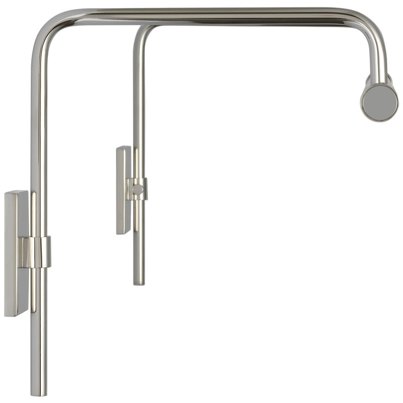 Thomas O'Brien Kidd 18" Frame Mount Picture Light, 8.75" H x 24" W x 8.75" D, Polished Nickel, 15 W