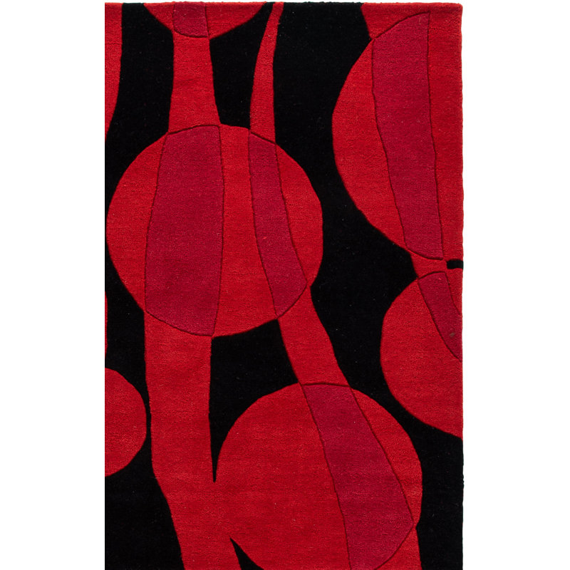 Tapis ivoire en laine touffeté à la main Amier, Tapis de couloir 2 pi 6 po x 12 pi