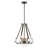 Daughtry 4 - Light Steel Dimmable Chandelier