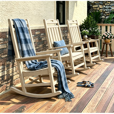 Chaise berçante en plastique Brayshun