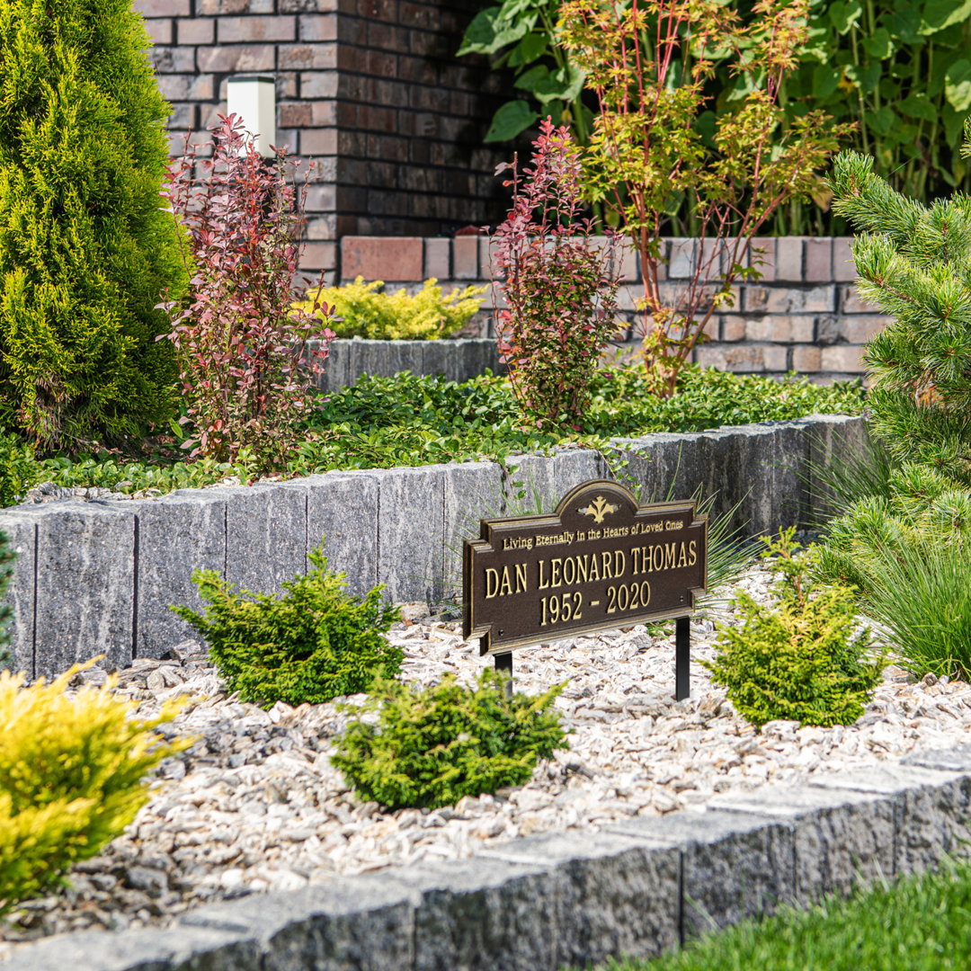Arlington 'In Memory of' Memorial Plaque Whitehall Products 