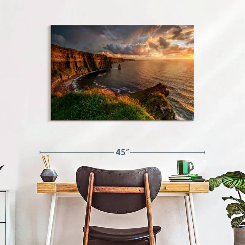 Senne Cliffs Of Moher Before Dark, 26" H x 39" W
