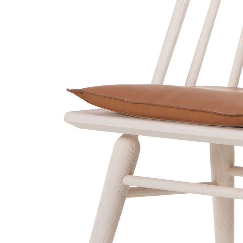 Solid Wood Dining Chair, White