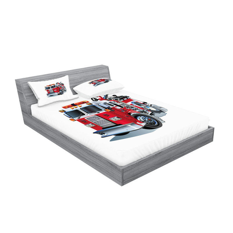 Drap-housse et coussin décoratif Ambesonne, Ensemble de draps pour très grand lit californien