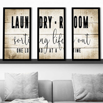 " Laundry Room " 3 - Pieces