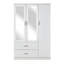 3 Door Manufactured Wood Wardrobe
