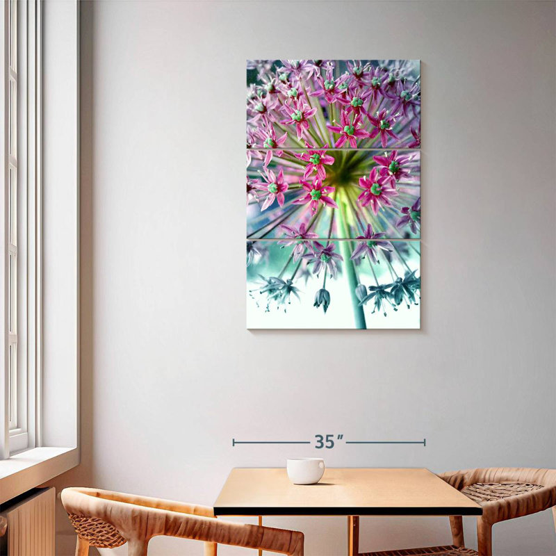 Harnek rose allium turquoise, H 57 po x l 36 po