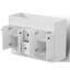 Base de meuble-lavabo double 48 po seulement, sans comptoir, assemblage requis-120788178